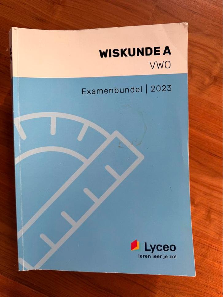 Examenbundel Wiskunde A VWO 2023, Boeken, Schoolboeken, Gelezen, Wiskunde A, VWO, Ophalen of Verzenden