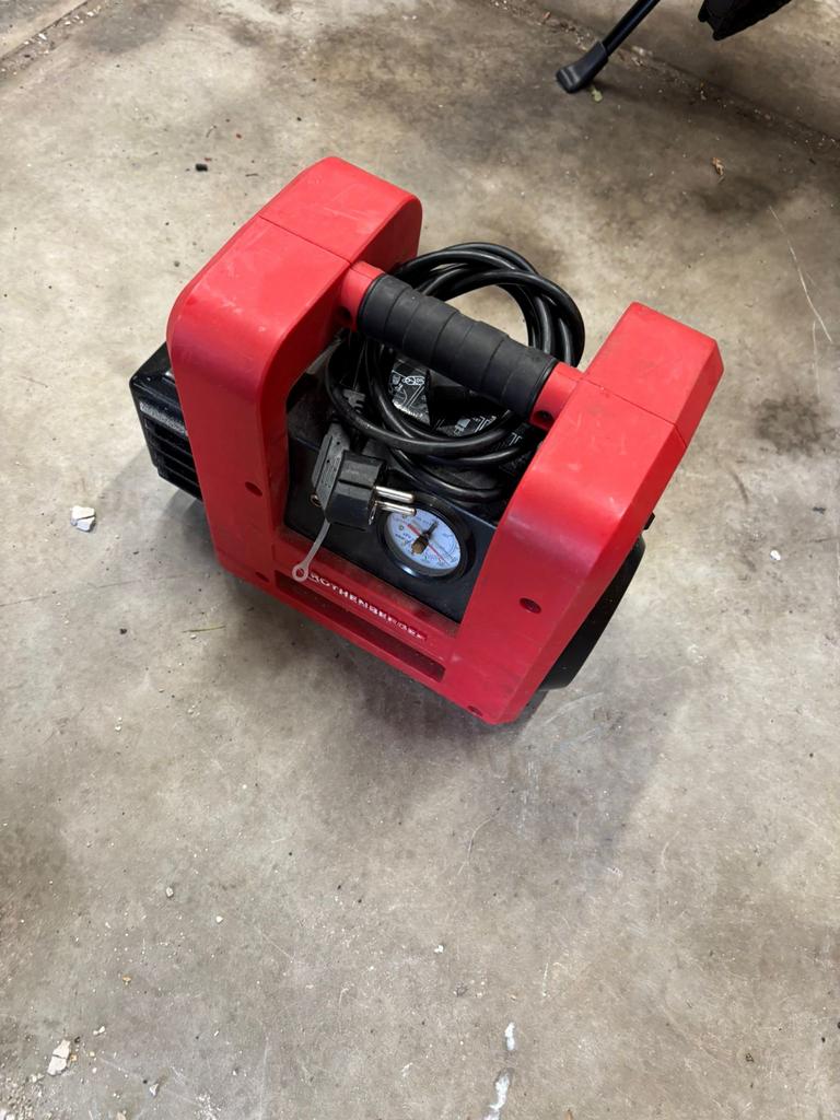 Rothenberger Ropump Pijpreiniger Vacuümpomp, Doe-het-zelf en Verbouw, Gereedschap | Overige machines, Ophalen, Gebruikt