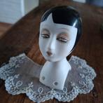 Art Deco  Porseleinen Hoofd 10x5 cm groot, Ophalen of Verzenden