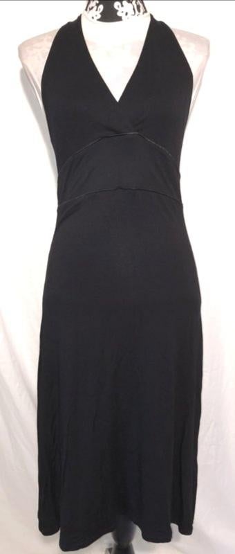 Mexx zwarte halterjurk 38 medium zomerjurk strandjurk, Mexx, Zwart, Zo goed als nieuw, Knielengte