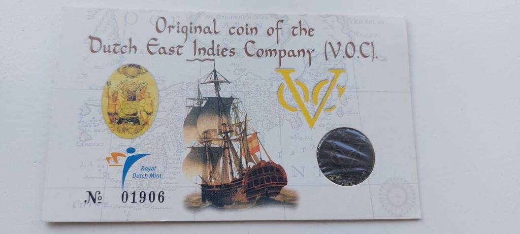 VOC munt in originele verpakking, Postzegels en Munten, Munten | Nederland, Ophalen of Verzenden