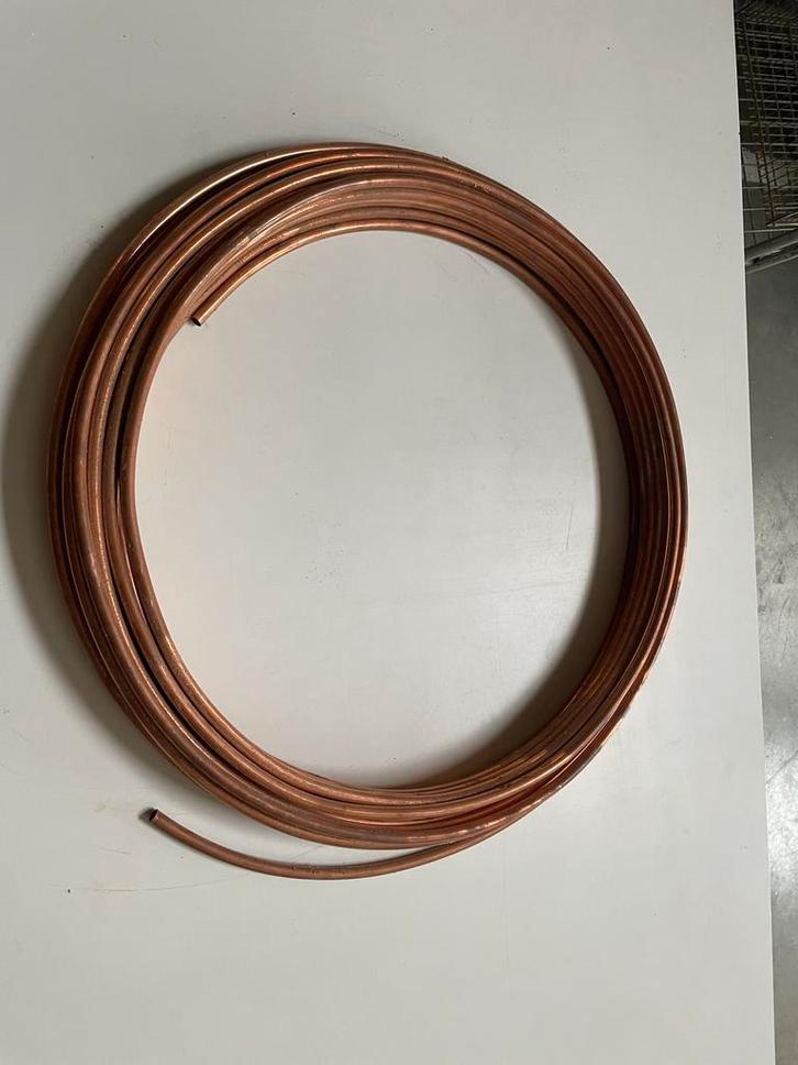 Koperen buis 12 mm, ca. 25 meter rol, Doe-het-zelf en Verbouw, Elektra en Kabels, Nieuw, Overige typen, Ophalen