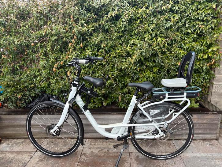 Electrische fiets, Fietsen en Brommers, Fietsen | Dames | Moederfietsen, Zo goed als nieuw, Overige merken, 2 zitjes, Ophalen