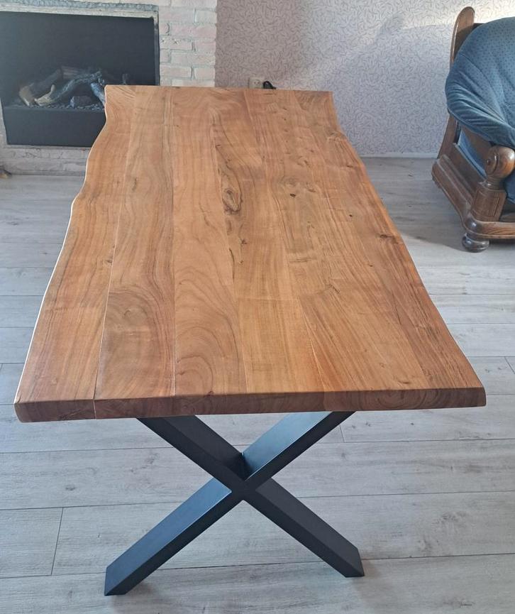 Massief eiken tafel 160cm, Huis en Inrichting, Tafels | Eettafels, Nieuw, 50 tot 100 cm, 150 tot 200 cm, Vier personen, Rechthoekig