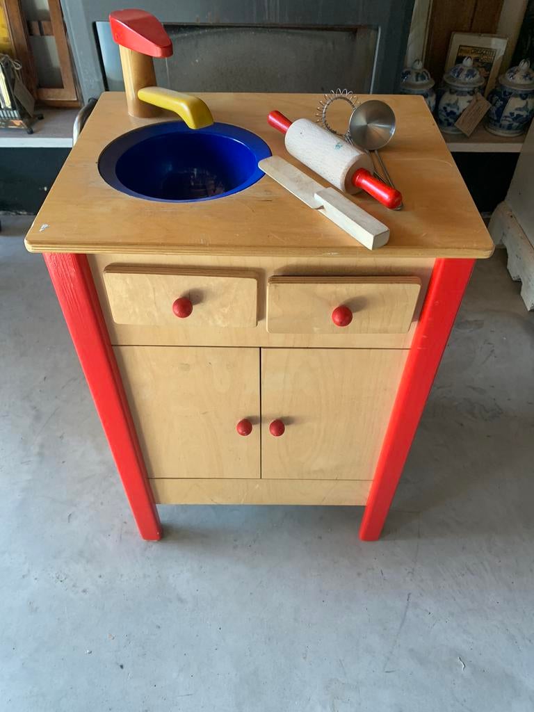 Houten speelgoed keuken, Ophalen, Gebruikt