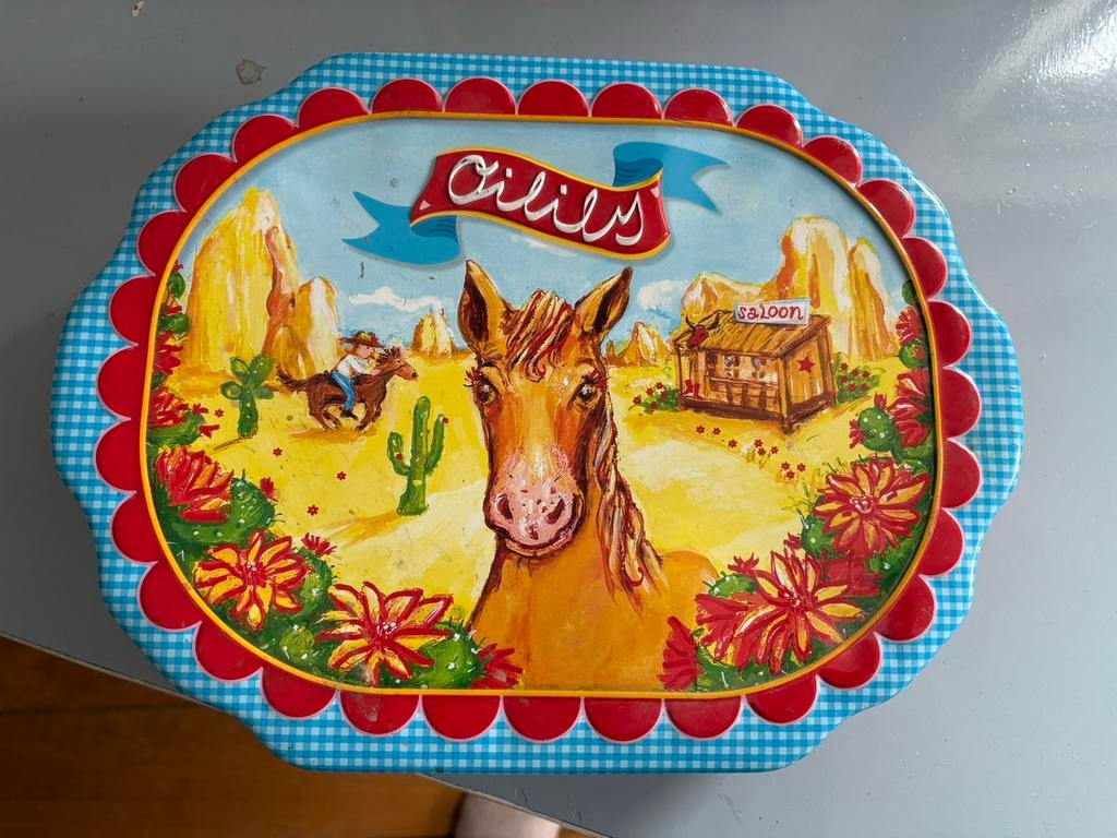 Oilily blikken trommel groot, Ophalen of Verzenden, Overige