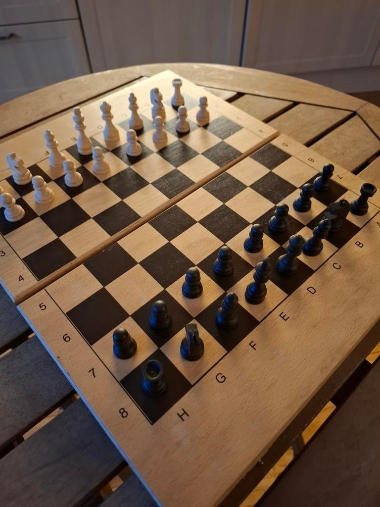 Prachtige schaak/backgammon set, Ophalen of Verzenden, Zo goed als nieuw