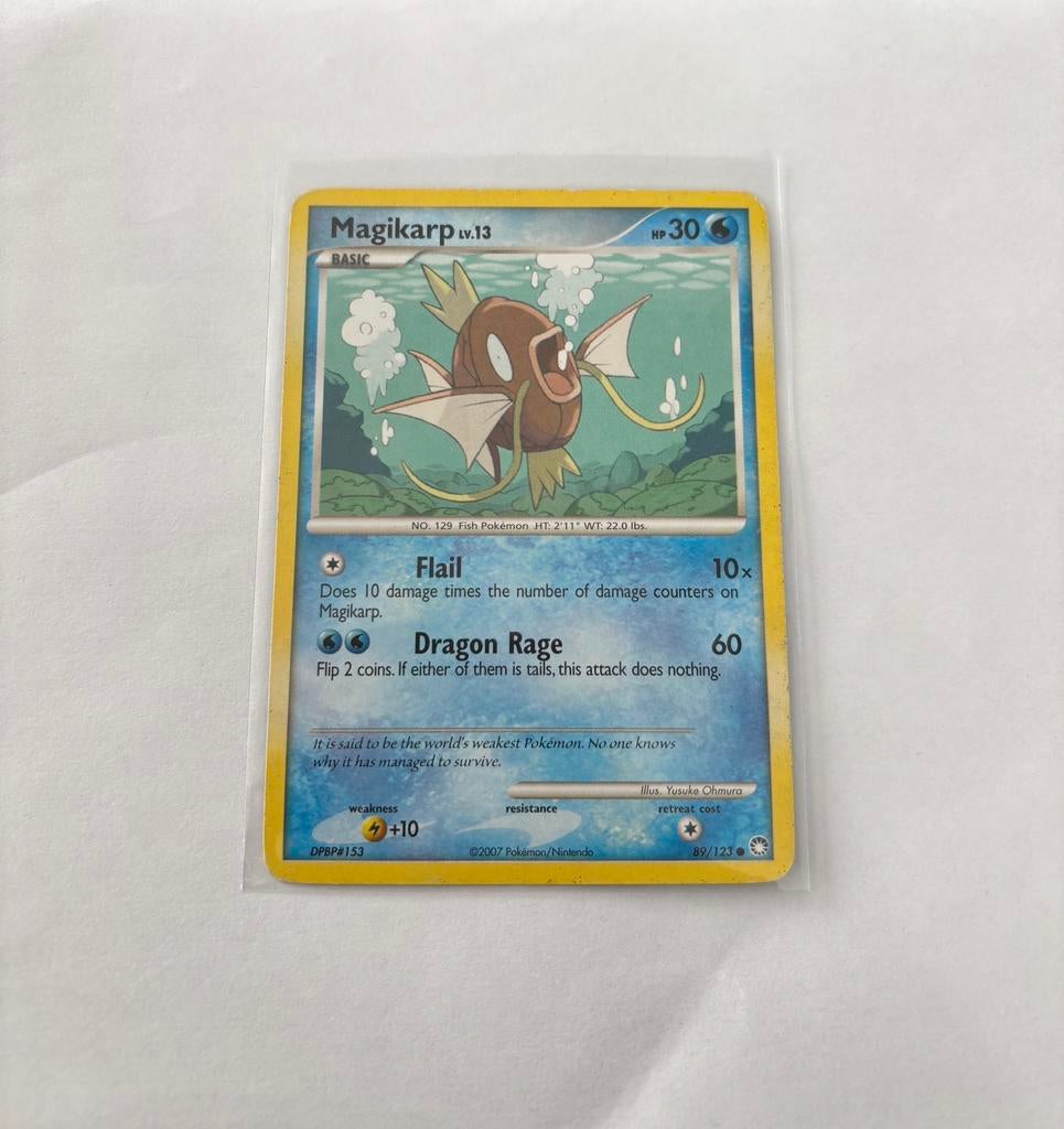 Pokemon Magikarp Lv13, Hobby en Vrije tijd, Verzamelkaartspellen | Pokémon, Ophalen of Verzenden, Nieuw, Losse kaart, Foil