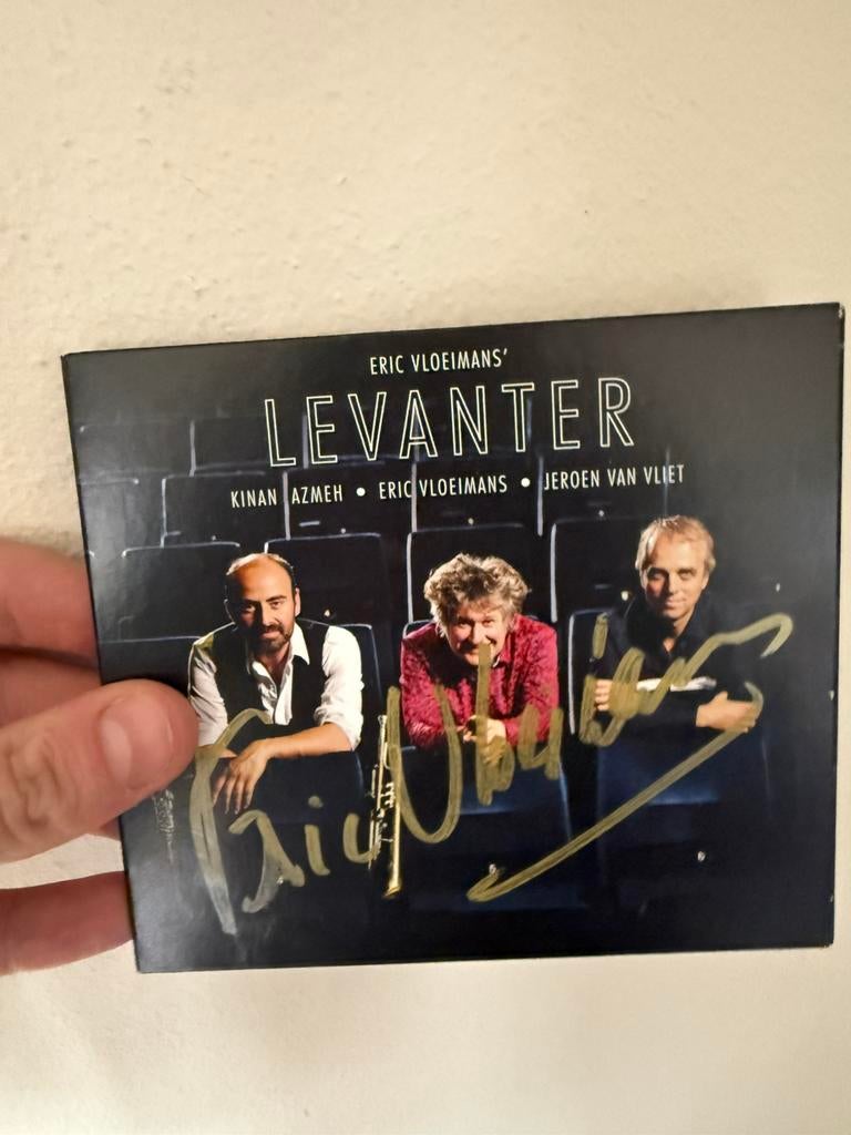 Cd levanter eric vloeimans jeroen van vliet gesigneerd, Cd's en Dvd's, Ophalen of Verzenden, 1980 tot heden, Zo goed als nieuw