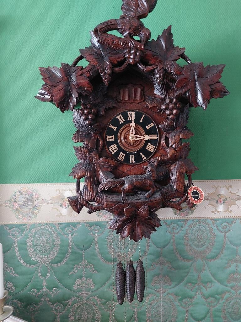 koekoeksklok GROOT+kwartelroep NIEUWE KLOK, Antiek en Kunst, Ophalen