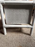 Witte houten plantenbak met metalen binnenbak, Ophalen of Verzenden, Gebruikt