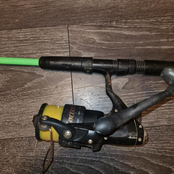 Hengel met molen - Arca Dynamic, Watersport en Boten, Hengelsport | Algemeen, Gebruikt, Complete hengel, Ophalen of Verzenden