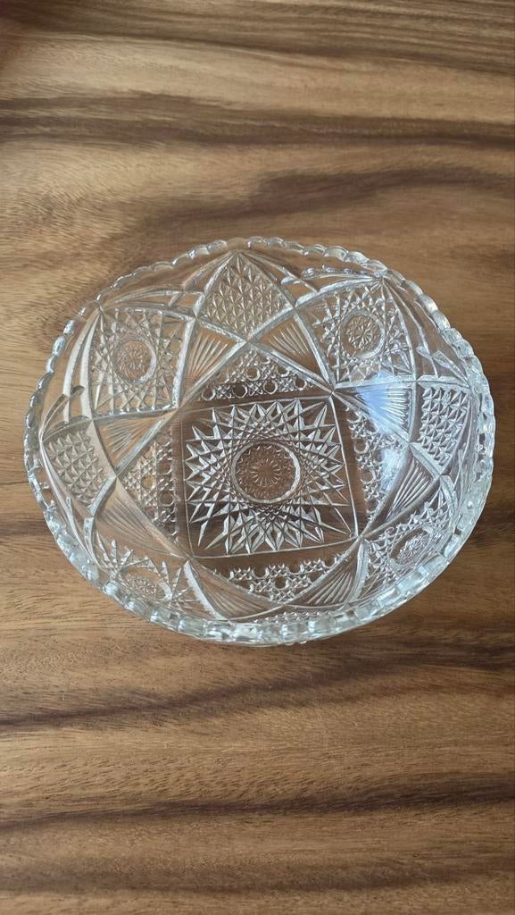 Vintage glazen schaal – decoratief / serveerschaal, Ophalen of Verzenden