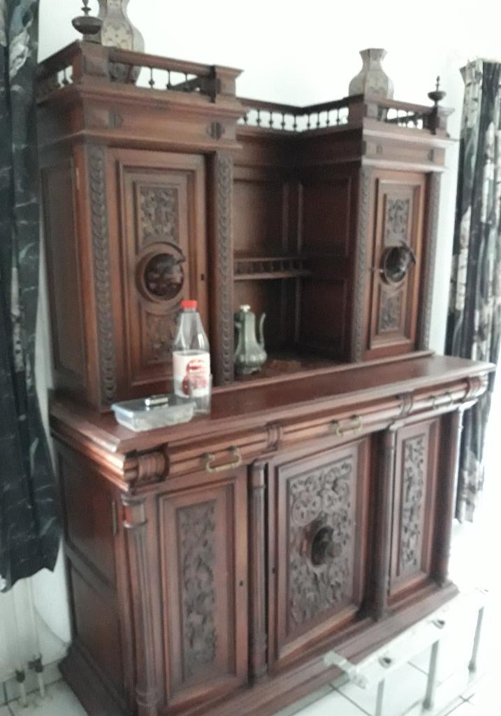 antieke buffet kast, Antiek en Kunst, Ophalen