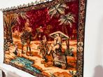 Vintage wandtapijt jaren 70 Arabische karavaan 170 x 117 cm, Info@bababoho.com, BabaBoho, Ophalen of Verzenden, Zo goed als nieuw