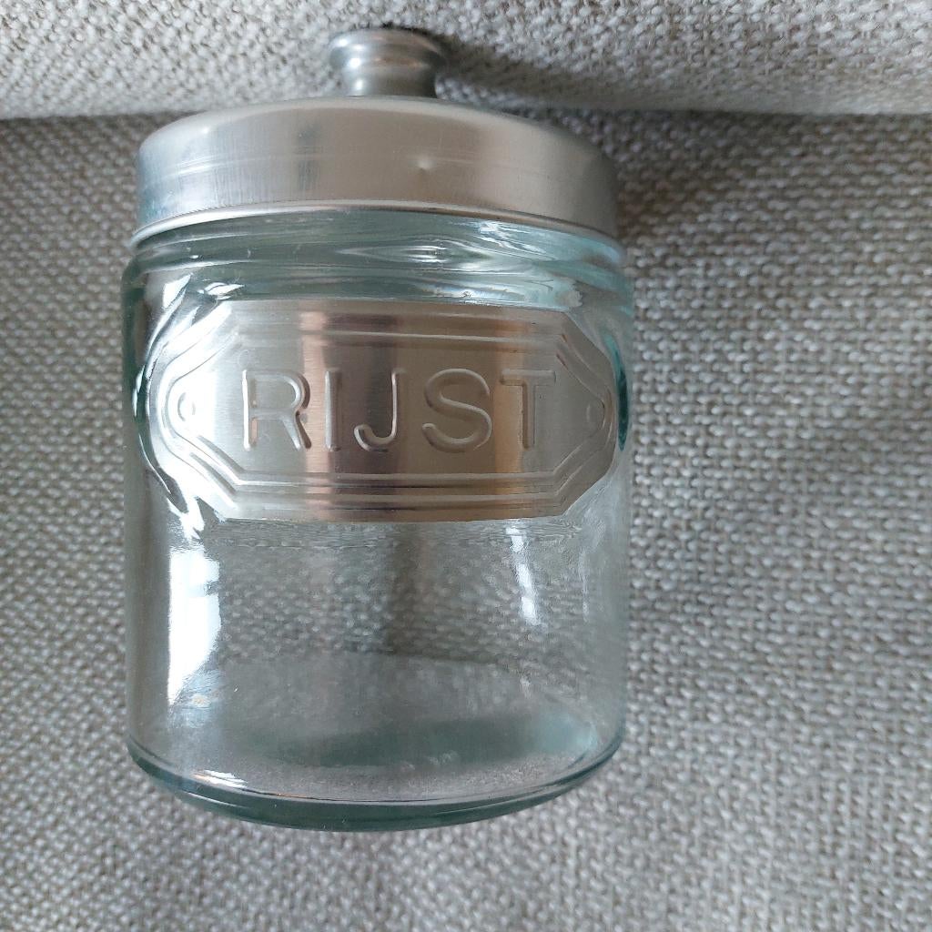 voorraadpot rijst merk Excelsa, model Trix, Ophalen of Verzenden, Nieuw, Glas, Pot, Bus of Blik