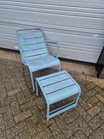 gebruikte fermob low chair+voetenbank storm grijs set Prijs, Ophalen, Gebruikt