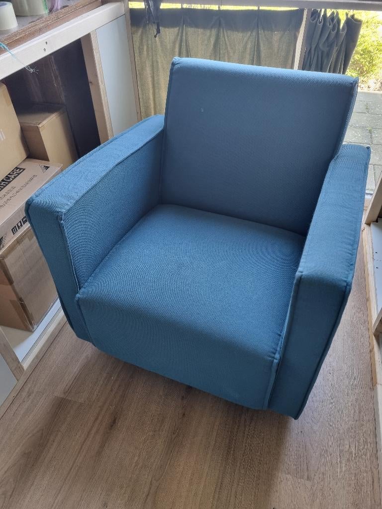 Zeer mooi Fauteuil van WOOOD (draaibaar), Ophalen, Gebruikt, 75 tot 100 cm, 50 tot 75 cm