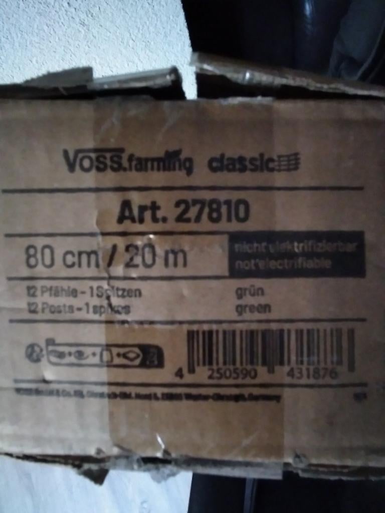 VOSS.farming classic hekwerk 80cm/20m groen, Tuin en Terras, Tuinhekken en Hekwerk, Ophalen of Verzenden, Zo goed als nieuw, Kunststof