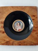 oud miniatuur portret schilderijtje (484), Ophalen of Verzenden