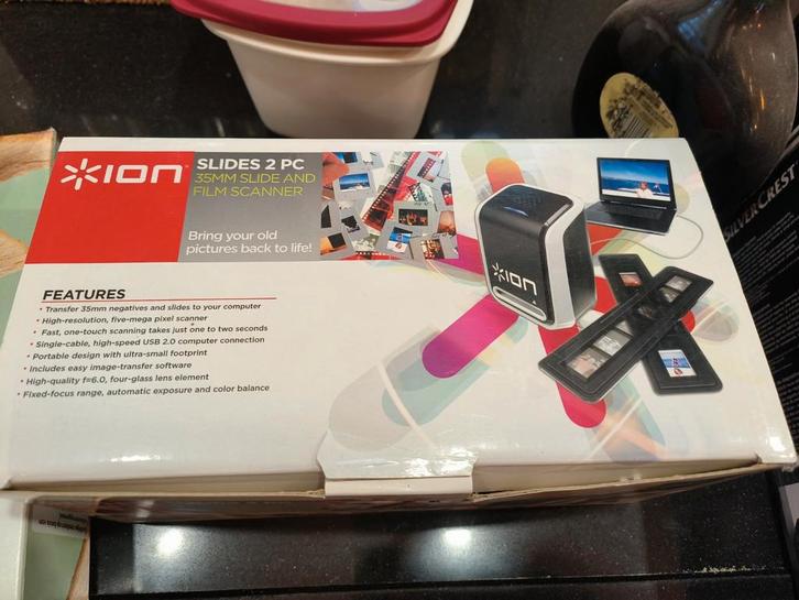 Ion Slides 2 PC 35mm slide en film scanner, Computers en Software, Scanners, Ophalen of Verzenden
