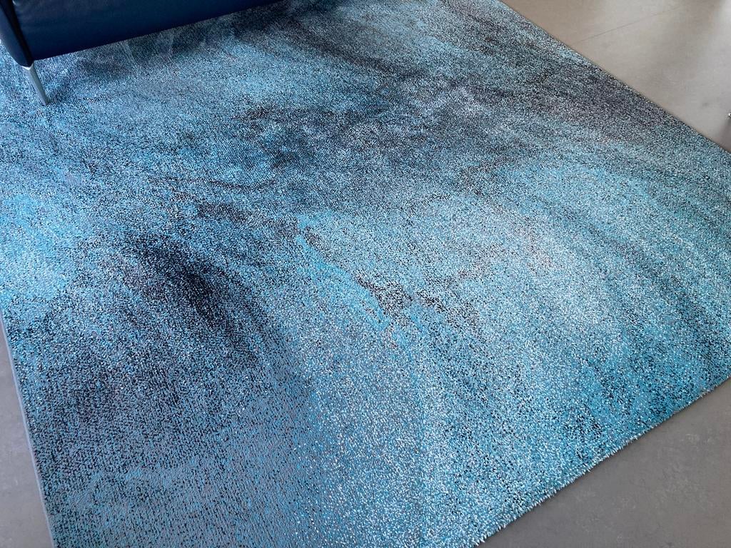 Groot vloerkleed Ottawa - 240x340 cm - Blauw, Ophalen, Blauw, Zo goed als nieuw, 200 cm of meer