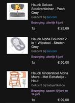 Hauck kinderstoel met toebehoren, Ophalen, Gebruikt, Meegroeistoel, Gordel(s)