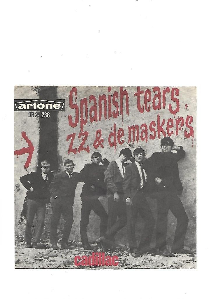 Z Z & De Maskers - Spanish Tears (7 Single)1964 Nederbeat., Single, Ophalen of Verzenden, Zo goed als nieuw, Pop
