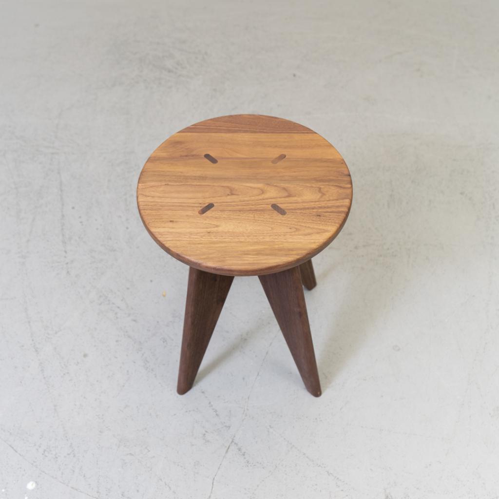 3x Vitra Jean Prouve Tabouret Bois Kruk Eiken, Niet ingevuld, Niet ingevuld, Ophalen of Verzenden, Zo goed als nieuw