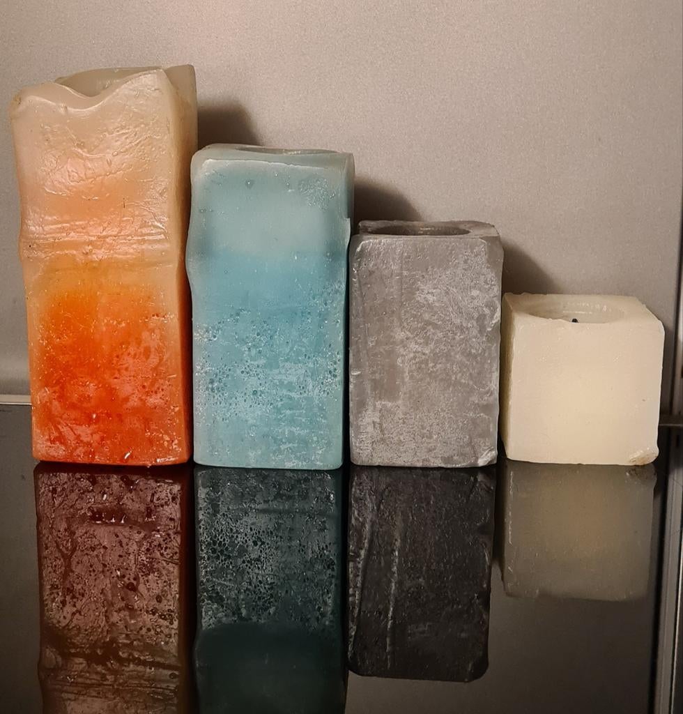 KAARSEN SET GEBRUIKT, Ophalen, Overige materialen, Minder dan 25 cm