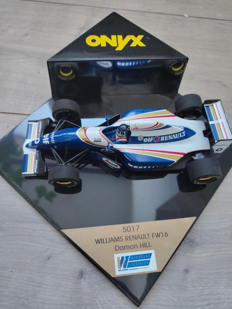 Onyx Williams Renault FW16 Damon Hill modelauto, Hobby en Vrije tijd, Modelauto's | 1:18, Ophalen of Verzenden