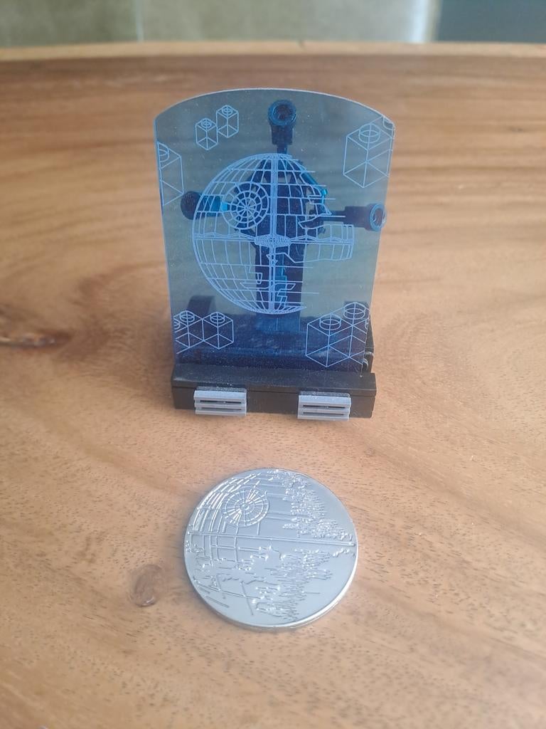 Quiges - Munthouder met Ketting en Munt 33mm Zon - Roségoudkleurig met