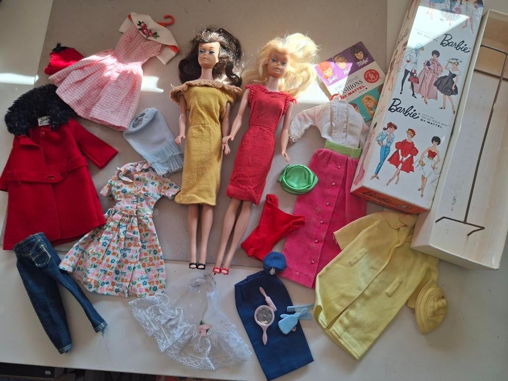 Vintage  barbie partijtje mattel speelgoed vintagetoys, Verzenden, Fashion Doll