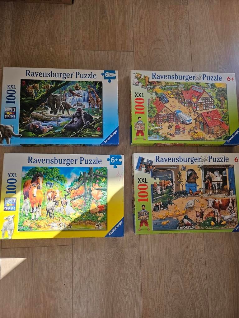 Ravensburger puzzel 100 stuks XXL senioren puzzel, Ophalen of Verzenden, Zo goed als nieuw, Sticker