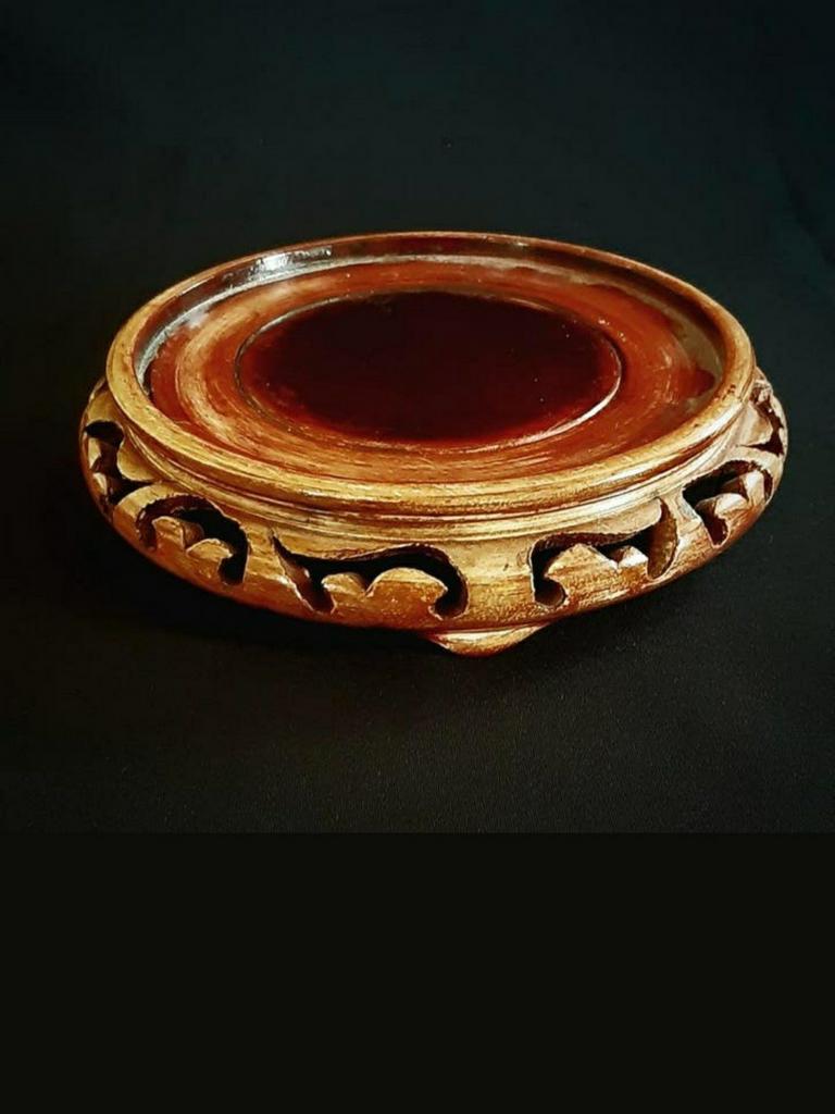 Decoratieve Chinese houten standaard, Antiek en Kunst, Antiek | Woonaccessoires, Ophalen of Verzenden