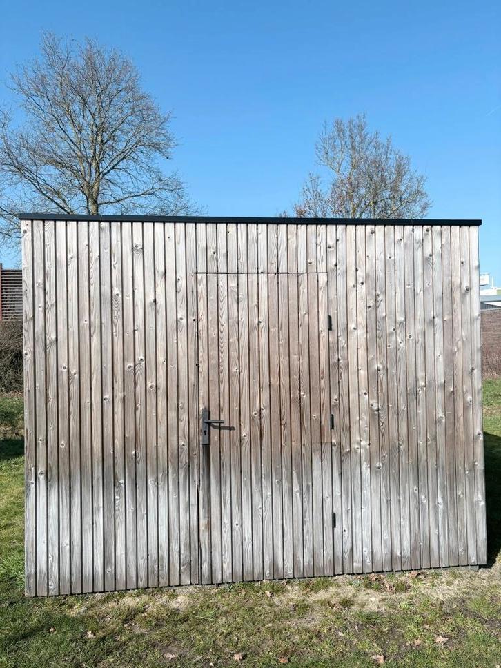 Tuinhuis, berging, Rhombus, 3x3 mtr!, Tuin en Terras, Bergingen en Tuinkasten, Gebruikt, Overige typen, Kunststof, Ophalen