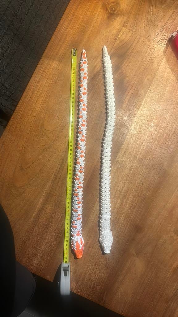 3D geprinte haakneusslangen, 50 cm, Ophalen of Verzenden, Zo goed als nieuw