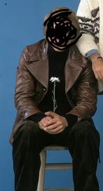 Ben op zoek naar dit Vintage Bruine Leren Jas Maat XXXL / 60, Kleding | Heren, Jassen | Winter, Overige maten, Ophalen of Verzenden