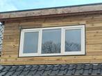 Kunststof kozijn met dubbelglas, kleur RAL 9010, Ophalen, Gevelraam of Ruit, Gebruikt, 80 tot 120 cm