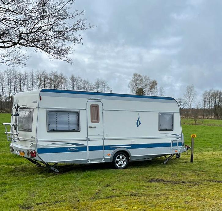 Fendt Topas 510 caravan, bouwjaar 2005, Caravans en Kamperen, Caravans, Particulier, tot en met 4, 1250 - 1500 kg, Rondzit, Fendt