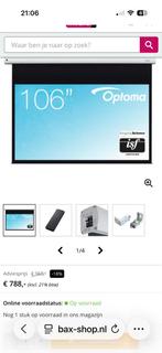 Optoma DE-9106EGA 106 inch elektrisch projectiescherm, Ophalen, Elektrisch, Zo goed als nieuw