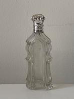Kristal parfumflesje met zilveren dop, 1900, Antiek en Kunst, Ophalen of Verzenden, Zilver