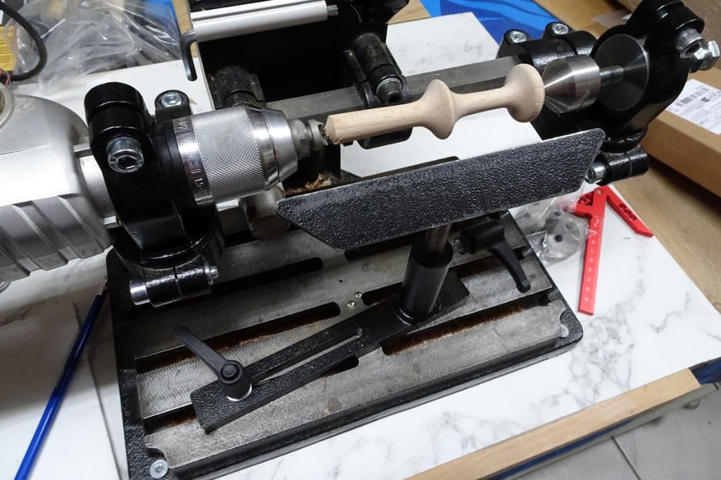 WABECO boorstandaard ombouw naar draaibankje, Ophalen of Verzenden, Zo goed als nieuw, Houtdraaibank, Minder dan 500 mm