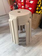 4x Nieuwe IKEA IBBARBO krukken - Beige, Ophalen, Nieuw, Kunststof