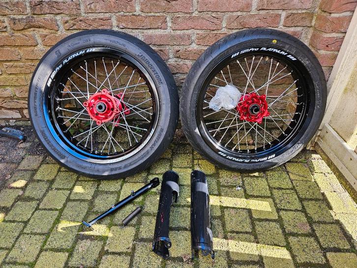 17" SMPro wielset voor Honda CRF 250 of CRF 300, Motoren, Onderdelen | Honda, Gebruikt, Ophalen of Verzenden