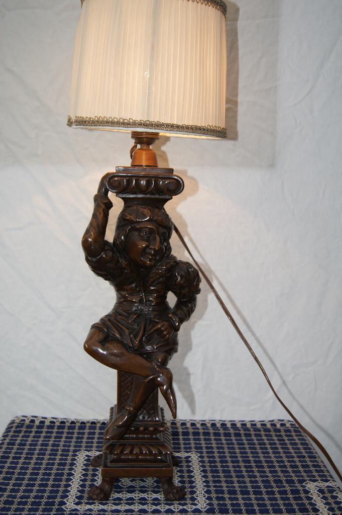 Tafellamp  ( Brons, Ophalen of Verzenden