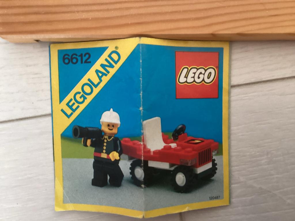 Lego Legoland 6612 Brandweer Jeep met brandweerman, Compleet, Gebruikt, Lego, Ophalen of Verzenden