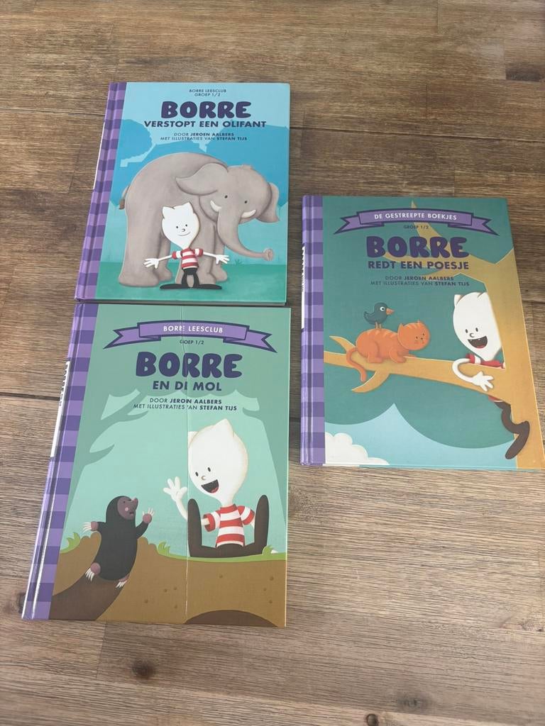 3 Borre boekjes - groep 1/2, Boeken, Fictie algemeen, Jongen of Meisje, Ophalen of Verzenden, Zo goed als nieuw