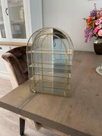 Messing kastje, Ophalen, Gebruikt, 50 tot 100 cm, Glas