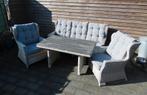 Tuinset  / hoge lounge set / dining loungeset / lichtgrijs, Ophalen, 5 zitplaatsen, Gebruikt, Bank